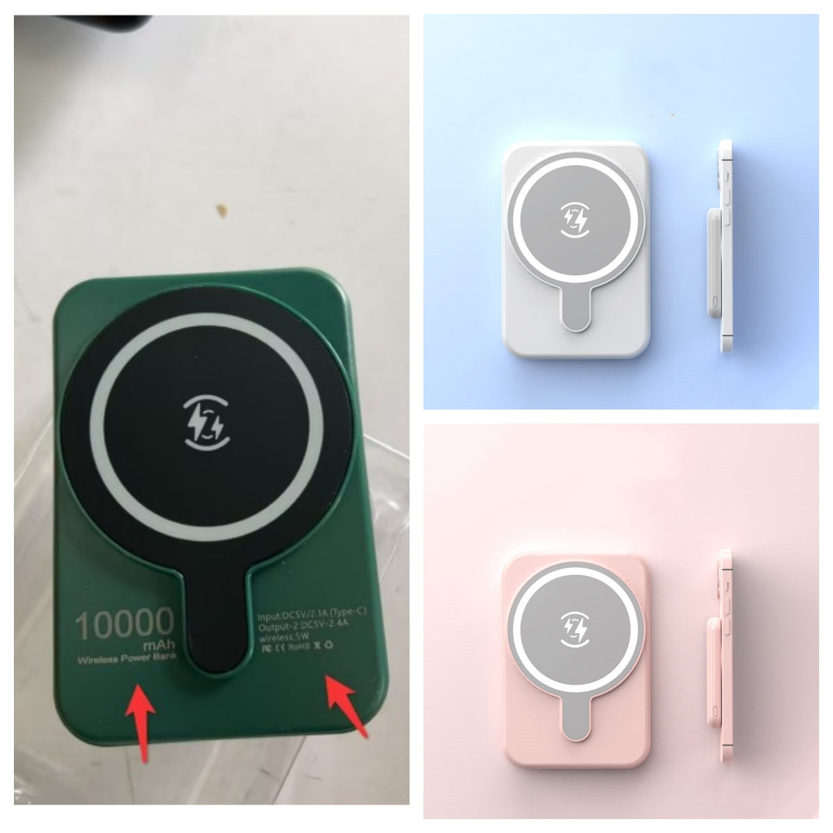 Mini-Magnetische kabellose Powerbank, 5000 mAh, Schnellladefunktion, tragbar