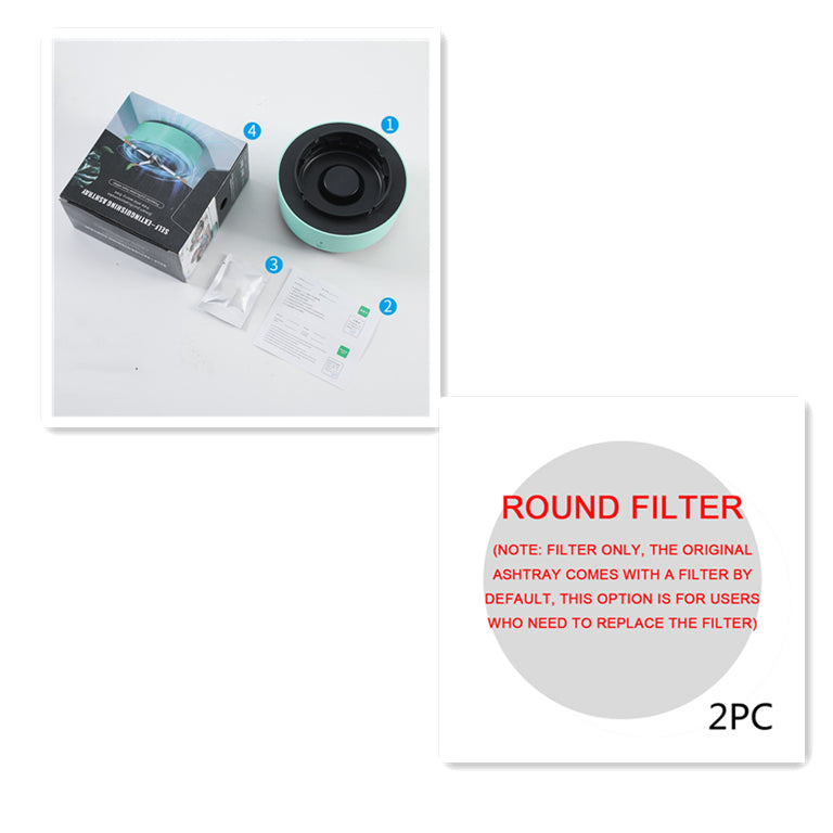 Aschenbecher mit Rauchabsaugung und Luftreinigung, Anionen-Reinigung, praktischer automatischer Luftreiniger-Aschenbecher, tragbares Gadget für das Auto