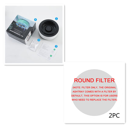 Aschenbecher mit Rauchabsaugung und Luftreinigung, Anionen-Reinigung, praktischer automatischer Luftreiniger-Aschenbecher, tragbares Gadget für das Auto