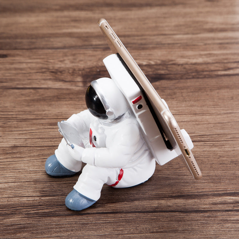 Einfacher Astronauten-Handyhalter – Niedlicher Schreibtischständer im Spaceman-Design, kreatives Geschenk, kleine Tischdekoration