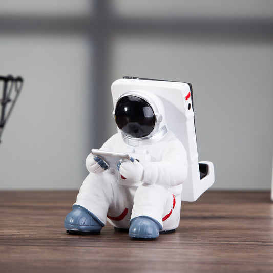 Einfacher Astronauten-Handyhalter – Niedlicher Schreibtischständer im Spaceman-Design, kreatives Geschenk, kleine Tischdekoration