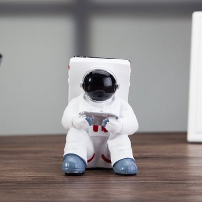 Einfacher Astronauten-Handyhalter – Niedlicher Schreibtischständer im Spaceman-Design, kreatives Geschenk, kleine Tischdekoration
