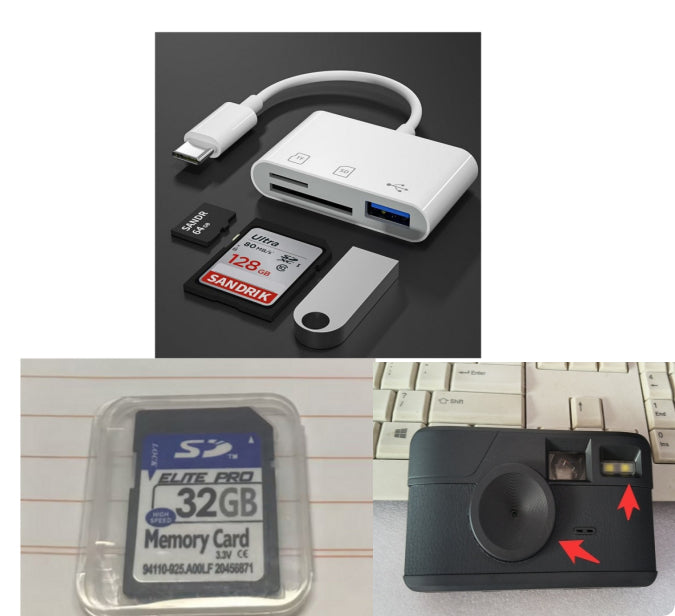 Retro-Digitalkamera ohne Bildschirm mit 8 Filtermodi