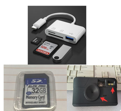 Retro-Digitalkamera ohne Bildschirm mit 8 Filtermodi