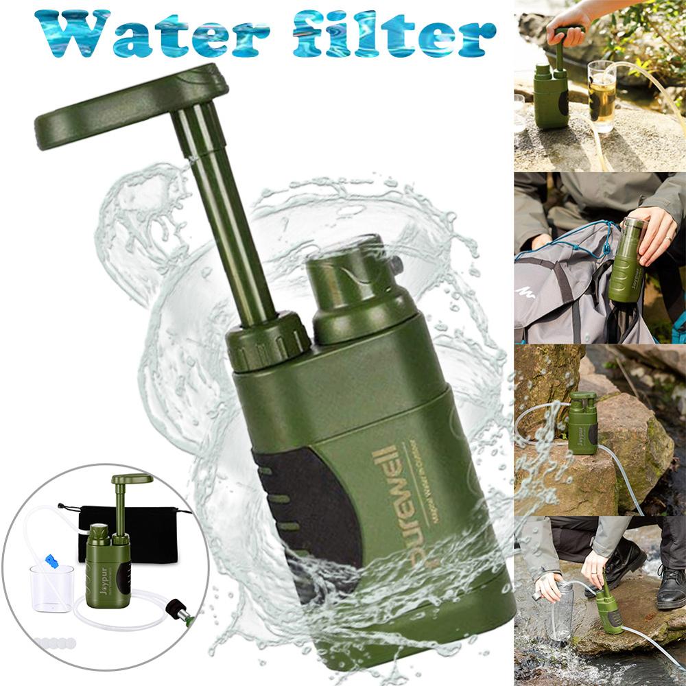 Mehrstufiger Outdoor-Wasserfilter für Notfälle, Camping und Wildnis-Überleben