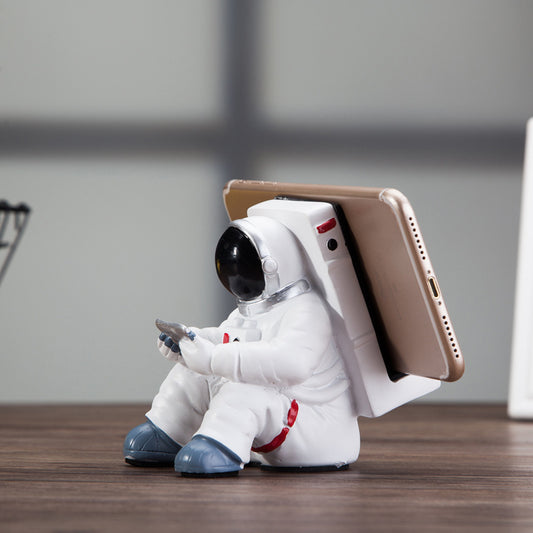 Einfacher Astronauten-Handyhalter – Niedlicher Schreibtischständer im Spaceman-Design, kreatives Geschenk, kleine Tischdekoration